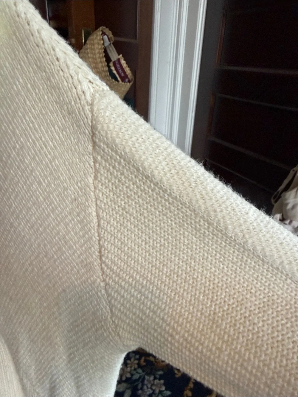 Talbots mixed stitch mock neck sweater - worn about 6x